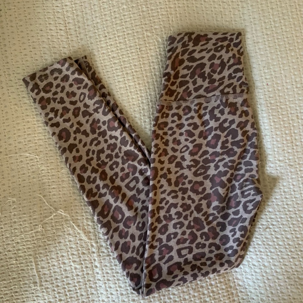 Beyond Yoga x Revolve Spacedye Leopard Print Midi High Waisted Pilates Leggings